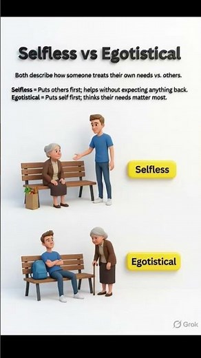 Selfless vs Egotistical | What's the Difference? | Personality Vocabulary 📚🤔