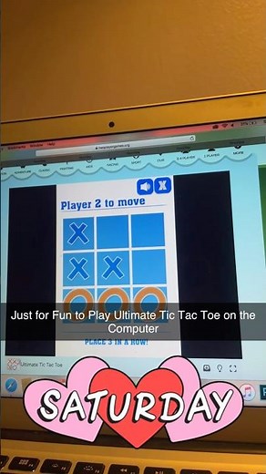 Just for Fun to Play Ultimate Tic Tac Toe on the Computer