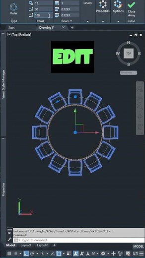 "Domina ARRAY en AutoCAD fácil y rápido 💥 #AutoCAD #ArrayAutoCAD #TrucosAutoCAD #DiseñoCAD" #shorts