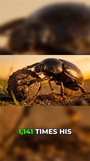 HOW THIS BEETLE BECAME EARTH'S STRONGEST ANIMAL ?? #wildlife #evolution #insects
