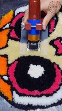 POWERPUFF GIRLS's Rug 🩷 ASMR 🔊 #tufting#diy#shorts#satisfying#asmr