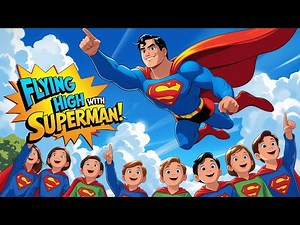Flying High with Superman | Fun Superhero Song for Kids!