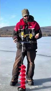 My New Vevor 8” Ice Auger with Clam Drill Plate Adapter #icefishing #Clam #Vevor #Fishing #Dewalt