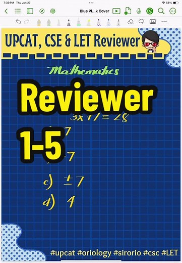 Algebra and Math Review for College Entrance Exams