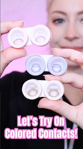 Trying On Colored Contacts from ‪@eyecandyscom‬ #cosplay #coloredcontacts #makeup