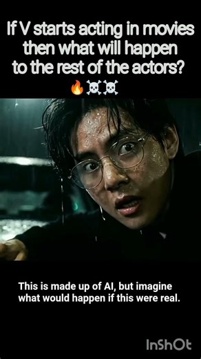 🔥BTS V Movie Trailer ☠️ #bts #v #kimtaehyung #vmovietrailer #taehyung #darkside #ytshorts
