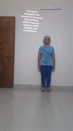 Toe raises strengthen, muscles in the lower legs & feet, improves balance, ankle stability,#yoga