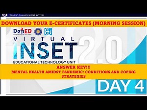 VINSET 2.0 Day 4 ANSWER KEY Morning Session (September 2, 2021) Download your E-Certificates