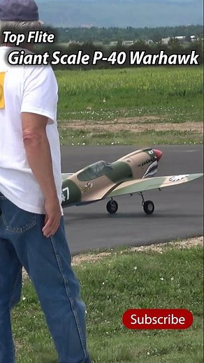 Giant Scale P-40 Warhawk #aviation #rc #rcplane #warhawk #p40