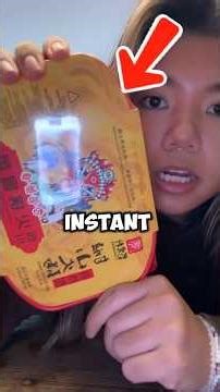 She Tried a Self Heating Hotpot for the First Time…!! #shorts