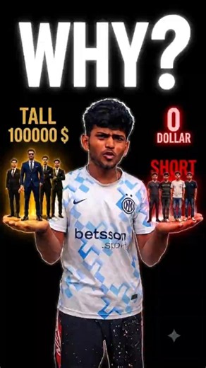Why Short People Earn Less Money? #shorts