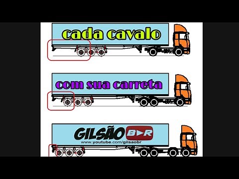 Tipos de carreta pra cada cavalinho e configurações de eixos.