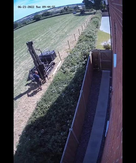 Gas Line Explosion: Man Thrown into Air While Installing Fence