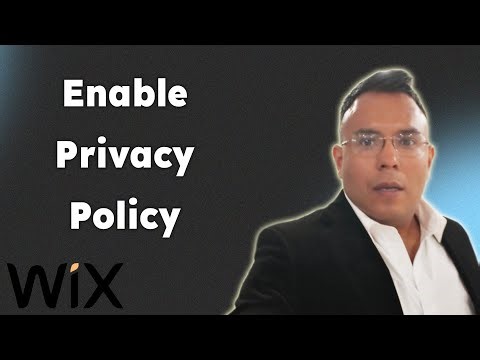 Enable Privacy Policy in your Wix Studio 2025