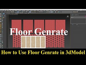 How to install Floor Generator Plugin|Using Floor Generator plugin for 3ds max