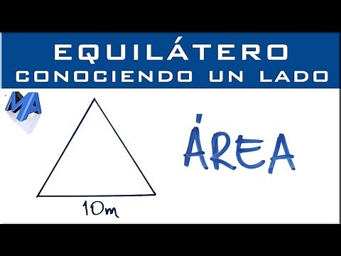 Area del triángulo EQUILÁTERO conociendo un lado
