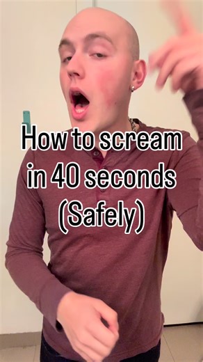 Mitchell Kinn on Instagram: "Happy screaming Saturday. Here’s one way to learn how to #scream #falsecord #howtosing #vocalcoach #trusttheprocess🙏"