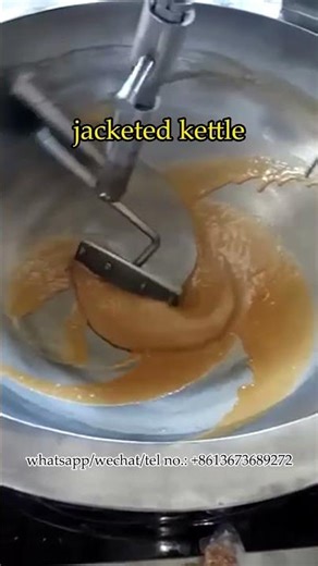 Fruit jam making machine with cooking kettle #cookingpot #fruitjamrecipe #kettle