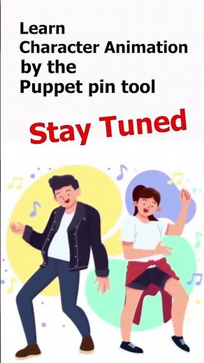How to make Character Animation by The Puppet Pin Tool In After Effects STAY TUNED #aftereffects
