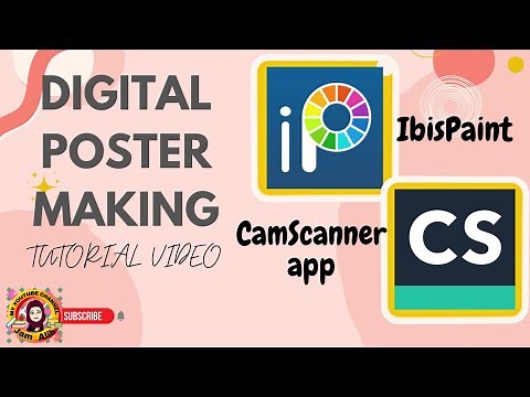 DIGITAL POSTER MAKING using IBIS Paint Tutorial Video