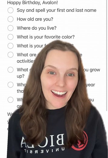 Replying to @beep beep Here’s the list of questions we are asking our daughter during her annual birthday interview! Let me know if there’s anything we should add! #greenscreen #birthday #babysfirstbirthday #interview #formernewsanchor