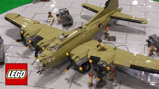 乐高二战 B-17 轰炸机与现代飞行器｜作者：Beyond the Brick