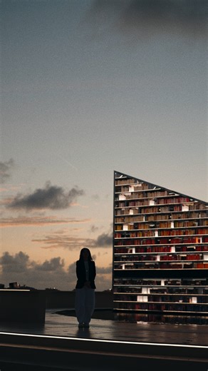 Joshua Charow on Instagram: "Inside Es Devlin’s (@esdevlin) newest installation, ‘Library of Us’, a 20-foot-tall revolving bookshelf that holds 4,000 books. Using Meta-Ray Ban Display, I interviewed and documented Es as she shared the philosophy behind her latest work. The installation uses Ray-Ban Meta to allow viewers to translate the text within the ‘Library of Us.’ To learn more, visit @raybanmeta #MetaRayBan Display"