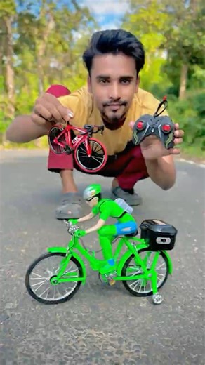 Mini Diecast Cycle Vs Remote Control Cycle Unboxing & Testing ✅😀|| #shorts