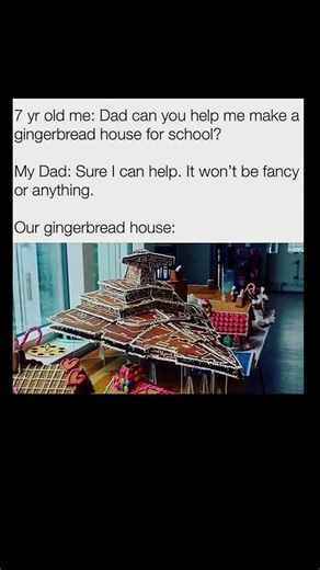 gingerbread house wins: dad power | Subscribe for more #motivation 😊👍