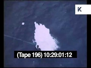 WWII Battleship Torpedoed, Explosion, Sinking Battleship, 1940s Archive Footage
