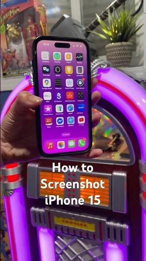 How to take a screenshot on an iPhone 15.