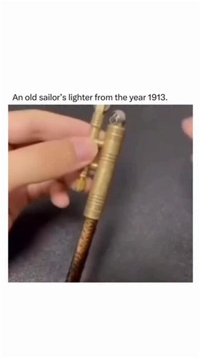Eli Gossip on Instagram: "This type of lighter, known as a wick lighter, was widely used by sailors due to its robustness and ability to operate under adverse conditions — especially in windy environments common at sea. These lighters were usually made of brass or other corrosion-resistant metals, materials that ensured their durability in harsh maritime conditions. The design of sailor lighters from that era was functional, featuring a wick mechanism that, when lit, produced a strong enough fla