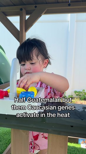 Super Red Cheeks from Heat: Half Guatemalan, Half Caucasian Genes