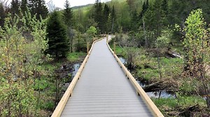 The Friday before Memorial Day marks the traditional start of the hiking season in Vermont. This year, it's also the opening of a newly relocated section of the Long Trail that includes a wheelchair and stroller accessible boardwalk. For more: https://bit.ly/2IMp9NS | Vermont Public