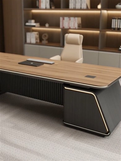 Modern Centered Desk Placement for Corporate Offices