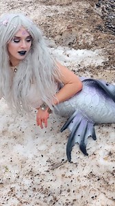 2M views · 6.3K reactions | A winter mermaid in a bed of sandy snow ❄️ This is another video of me Mermaid Phantom character lying next to Lake Michigan. Please enjoy this short video of a mermaid. Wishing you a magical day! *I am a professional mermaid performer in a silicone mermaid tail. #themagiccrafter #mermaidphantom #mermaid #wintermermaid #professionalmermaid | The Magic Crafter | Facebook