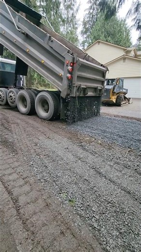 He’s a pro #dumptruck #driveway #excavator #construction