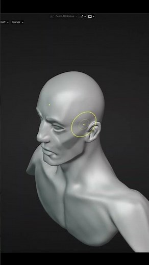 BLENDER Practicando esculpir una cabeza | 165