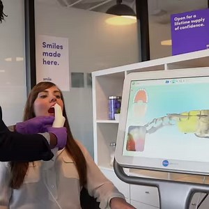6.5K views · 3.4K reactions | It just takes one free 3D scan to create a custom teeth straightening plan in our Birmingham SmileShop. Reserve your appointment online. | Smile Direct Club | Facebook