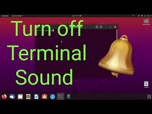 How to turn off terminal sound in Ubuntu