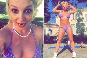 Britney Spears shows off incredible bikini body in revealing workout video as she vows to take up yoga