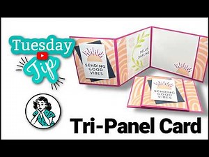 Easy Tri Panel Fold Card Tutorial | Awesome Designer Paper Card Idea