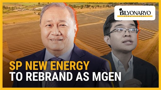 #BusinessBrief | SP New Energy Corporation, now under Manny V. Pangilinan, plans to rebrand as MGen Renewable Energy Holdings Incorporated with the stock ticker MGENR. | Bilyonaryo News Channel