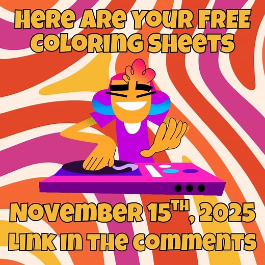 DANCE PARTY DROP! 🕺🐉✨ The whole crew is on stage today — color it, dance with it, have fun with it. Link is in the comments. If you’re new here, feel free to follow so you don’t miss the next drop. And if you want, share this with someone who would smile at it. 💛🖍️ — Sparky | DragonSpark Coloring Club