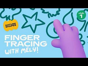 Finger Tracing with Mely 🌿 Nature Shapes | Calm Brain Break (Level 1)