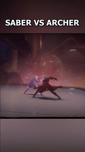 Saber vs Archer HSR x Fate Stay Night #honkaistarrail #hsrcreators #HSRxFate #Saber #Archer