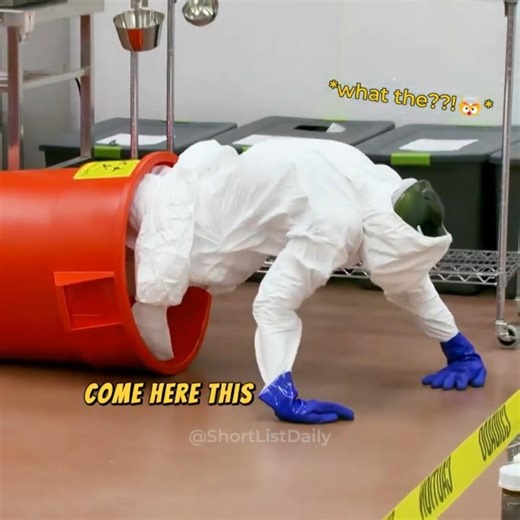 The Bio-Hazard "Suit" Leak | The Carbonaro Effect ☢️🏃‍♂️#shorts #pranks