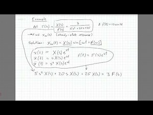 SS Displacement of a Mass-Spring-Damper System in the Time-Domain
