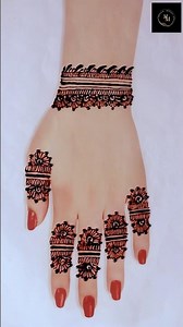New simple mehndi design for back hand|mehndi ka design| #mehndi #hennadesign #henna #bridalmehndi