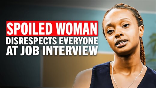 Spoiled woman disrespects everyone during her job interview